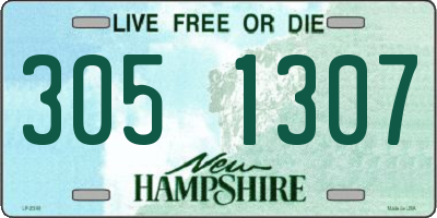 NH license plate 3051307