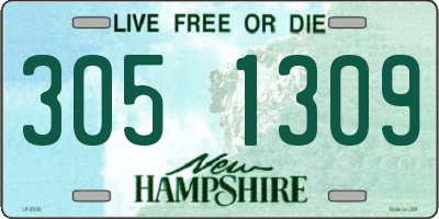 NH license plate 3051309