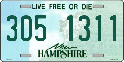 NH license plate 3051311