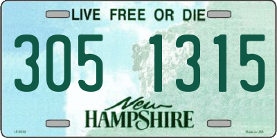 NH license plate 3051315