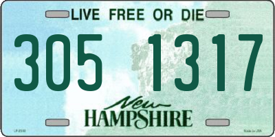 NH license plate 3051317