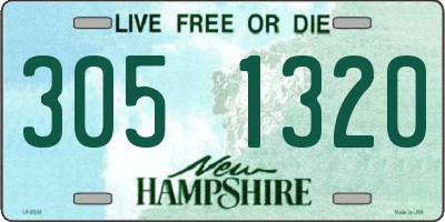 NH license plate 3051320