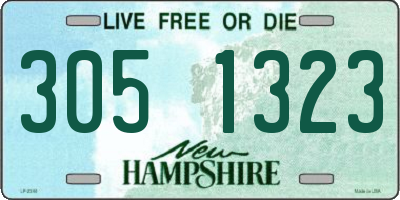NH license plate 3051323