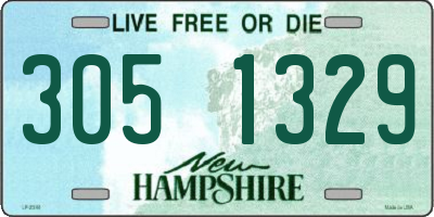 NH license plate 3051329