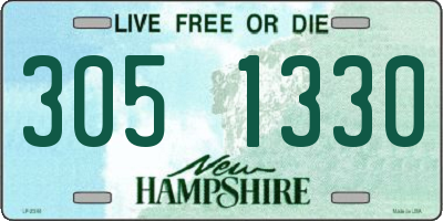 NH license plate 3051330