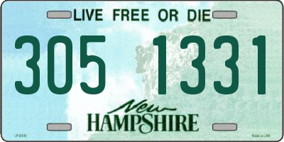 NH license plate 3051331