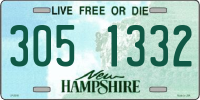 NH license plate 3051332