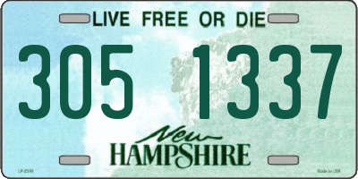 NH license plate 3051337