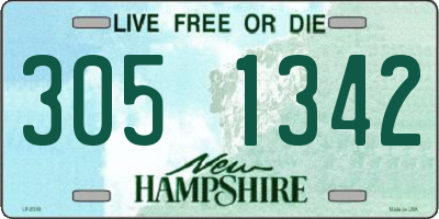 NH license plate 3051342
