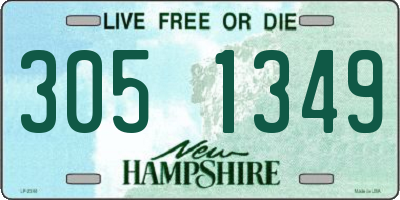 NH license plate 3051349