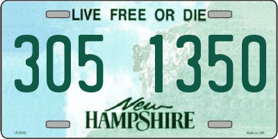 NH license plate 3051350