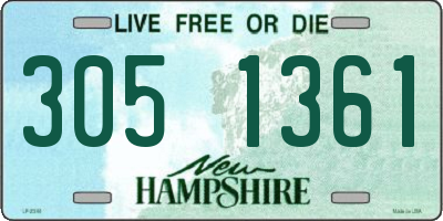NH license plate 3051361
