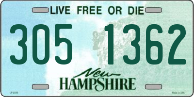 NH license plate 3051362