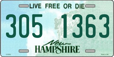 NH license plate 3051363