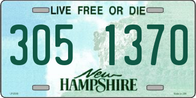 NH license plate 3051370