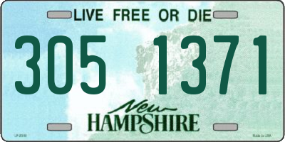 NH license plate 3051371