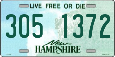 NH license plate 3051372