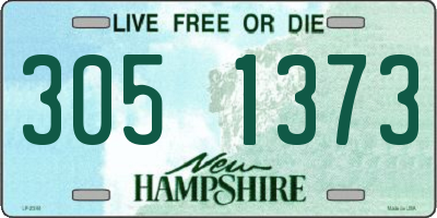 NH license plate 3051373
