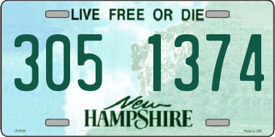 NH license plate 3051374