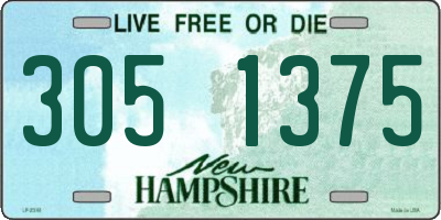 NH license plate 3051375