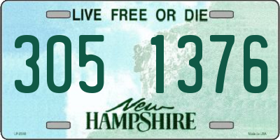 NH license plate 3051376