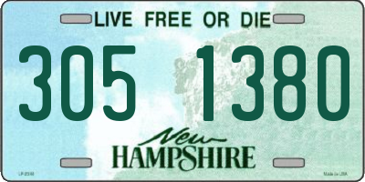 NH license plate 3051380