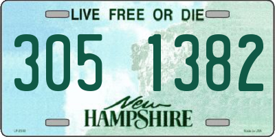 NH license plate 3051382