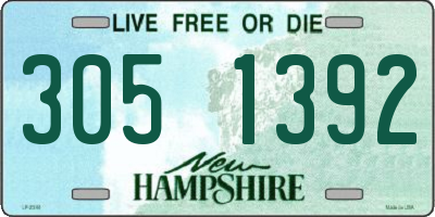 NH license plate 3051392
