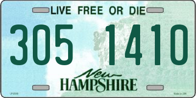 NH license plate 3051410