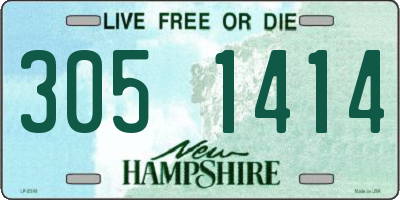 NH license plate 3051414
