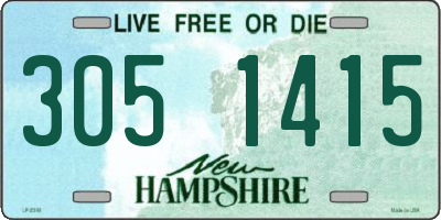 NH license plate 3051415