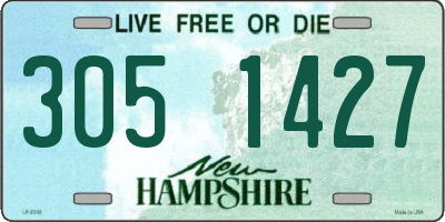 NH license plate 3051427