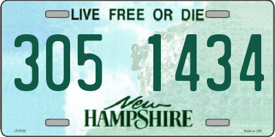 NH license plate 3051434