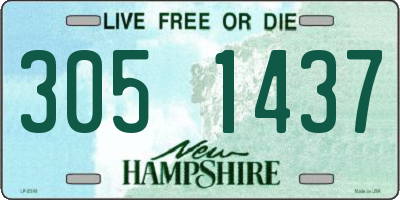 NH license plate 3051437