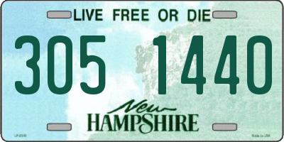 NH license plate 3051440