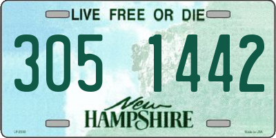 NH license plate 3051442