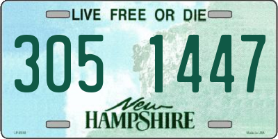 NH license plate 3051447