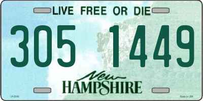 NH license plate 3051449