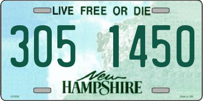 NH license plate 3051450