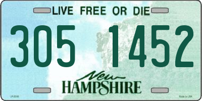 NH license plate 3051452