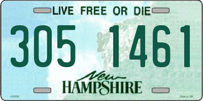NH license plate 3051461