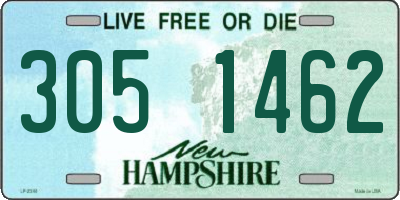 NH license plate 3051462