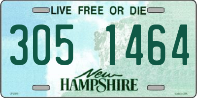NH license plate 3051464
