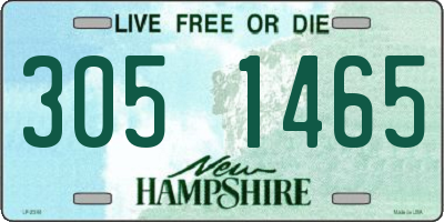 NH license plate 3051465
