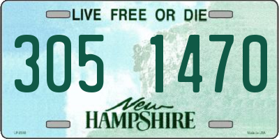NH license plate 3051470