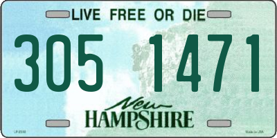 NH license plate 3051471