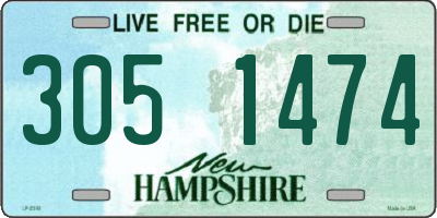 NH license plate 3051474