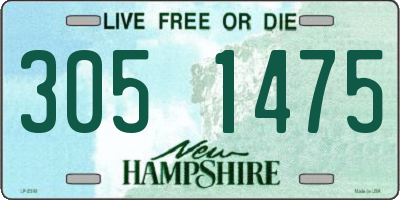 NH license plate 3051475