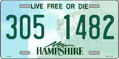 NH license plate 3051482