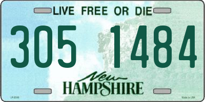 NH license plate 3051484